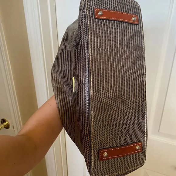Dooney & Bourke Embossed Lizard Hobo - Picture 3 of 9